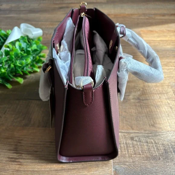 NWT Michael Kors Charlotte Medium Saffiano Leather Tote Bag - Picture 8 of 16